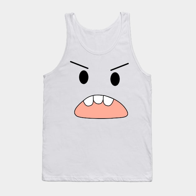 cute angry face Tank Top by Flow Na